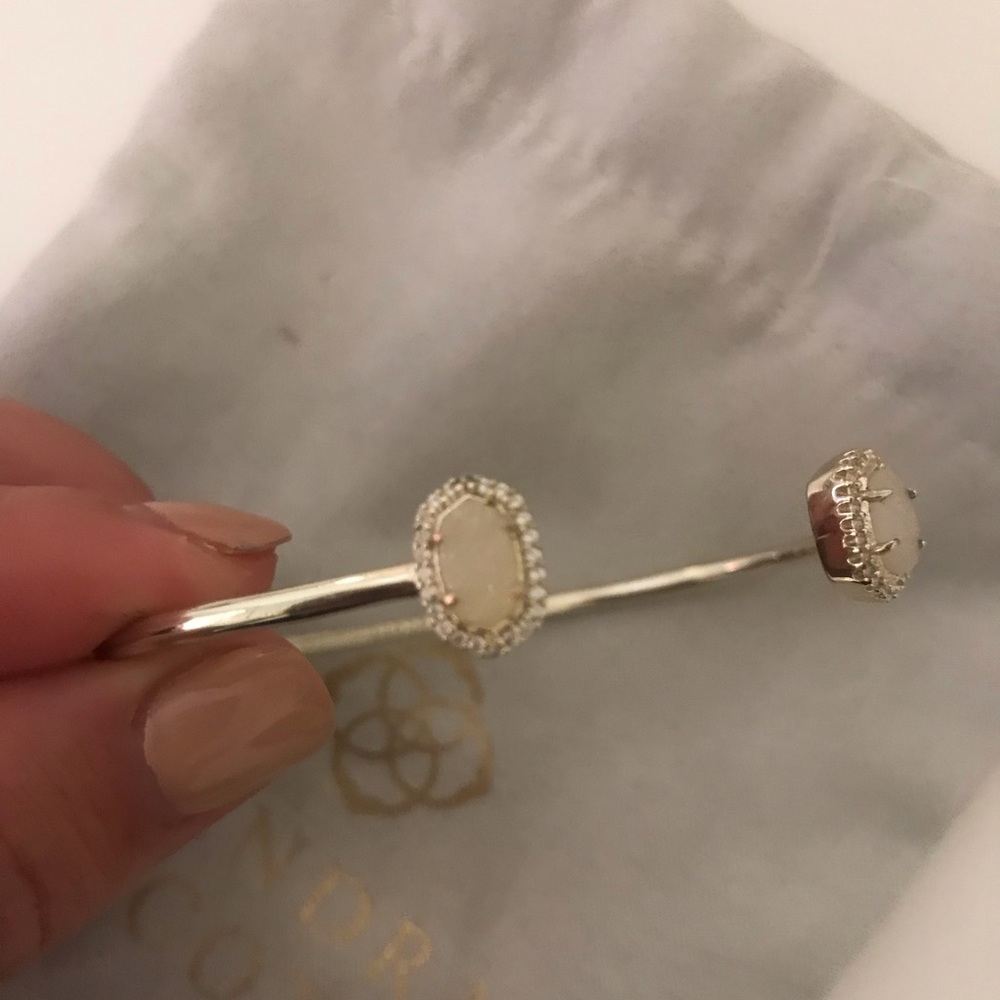 White druzy Kendra Scott bracelet